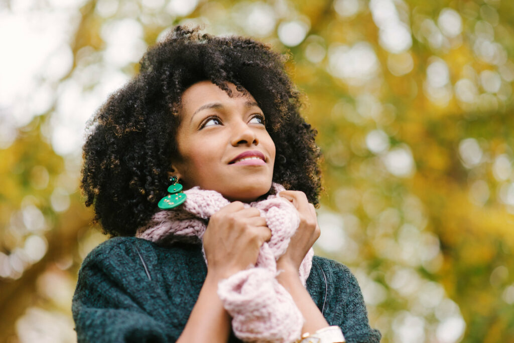 woman hopeful for changes in 2023 speaking with life transitions therapist in Scottsdale.