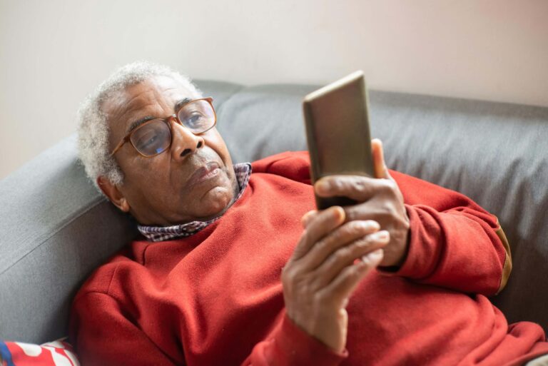 man on couch learning about kidney disease diagnosis